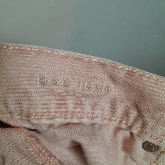 American Eagle Outfitters Mom Jean High Waist Corduroy Jeans Blush Pink Size 0 - Picture 8 of 10